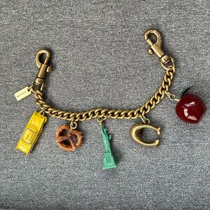 Coach New York Motif Chain Bag Charm
